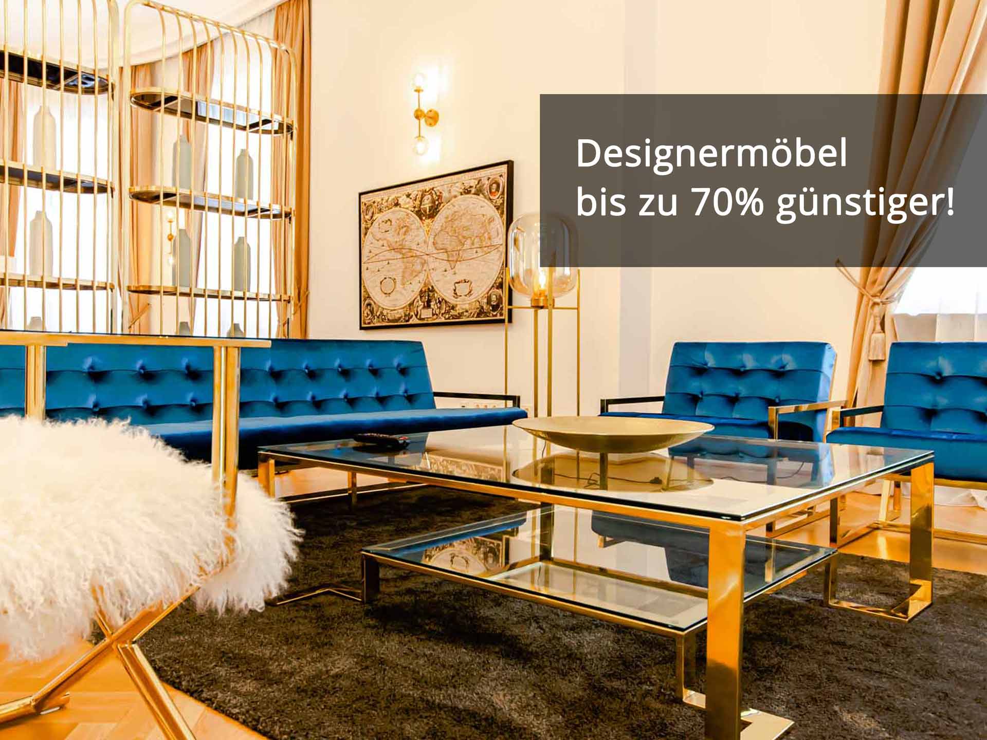 Designermöbel bis zu 70% günstiger!