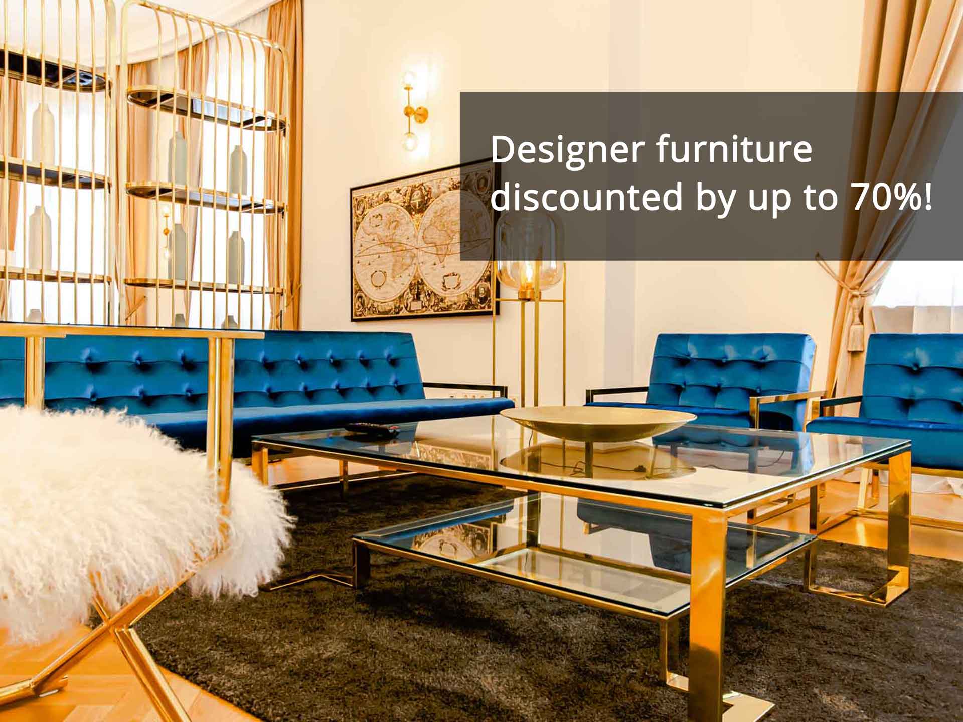Designer furniture discounted by up to 70%